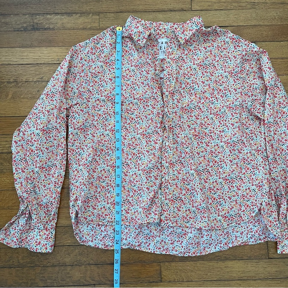 Frank & Eileen Silvio White w/ Multicolor Floral Shirt Sz XL - Picture 4 of 8